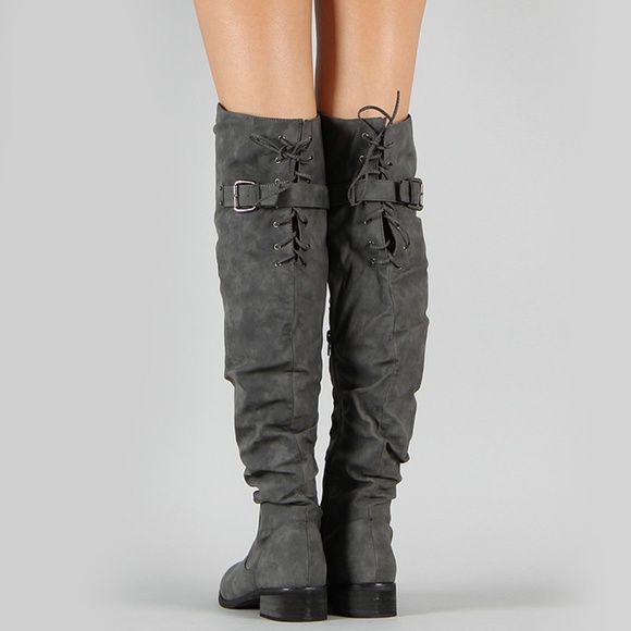 Nature Breeze Shoes - NEW🔥 Size 11 Lace-Up Slouch Over Knee Riding Boot